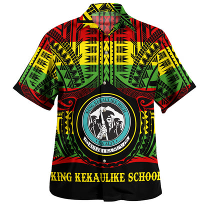 Hawaii Hawaiian Shirt King Kekaulike High School Reggae Color Polynesian