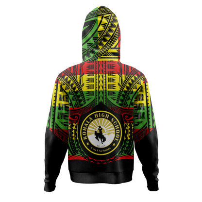 Hawaii Hoodie Kohala High School Reggae Color Polynesian