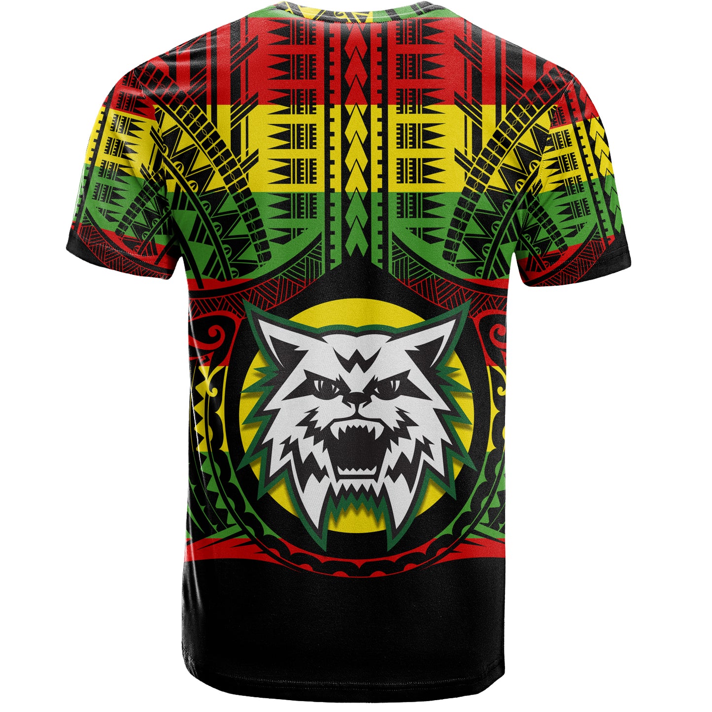 Hawaii T-Shirt Konawaena High School Reggae Color Polynesian