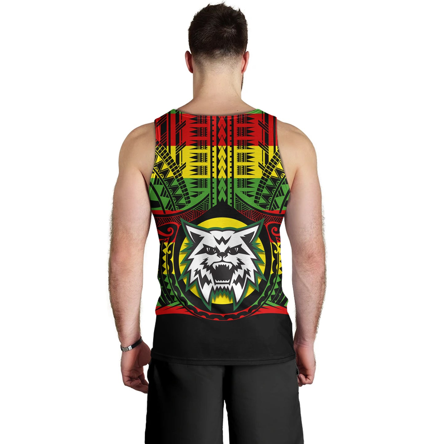 Hawaii Tank Top Konawaena High School Reggae Color Polynesian