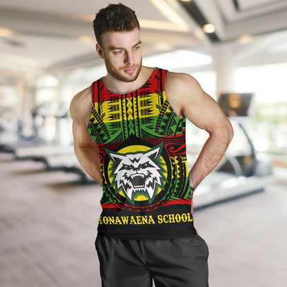 Hawaii Tank Top Konawaena High School Reggae Color Polynesian