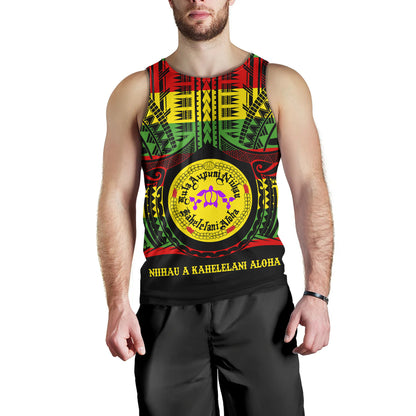 Hawaii Tank Top Kula Aupuni Niihau A Kahelelani Aloha Reggae Color Polynesian