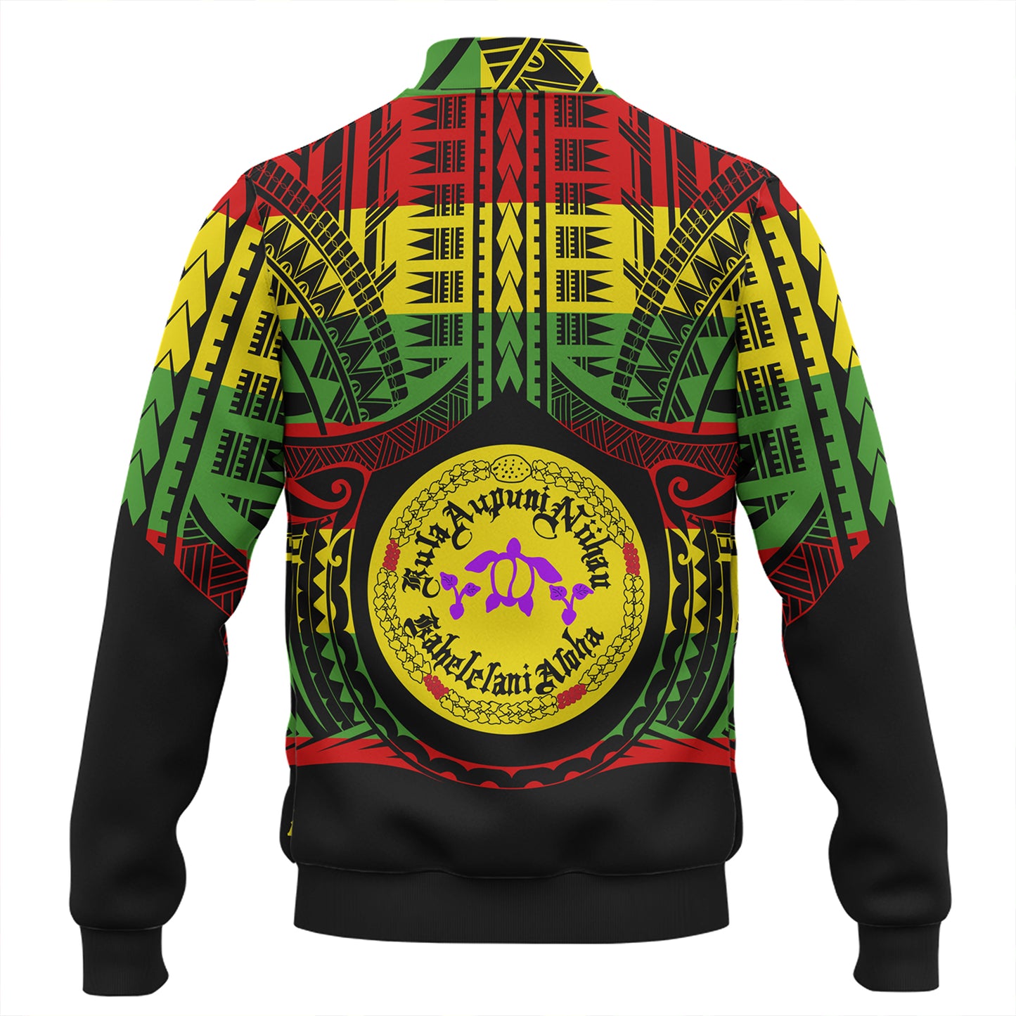 Hawaii Baseball Jacket Kula Aupuni Niihau A Kahelelani Aloha Reggae Color Polynesian