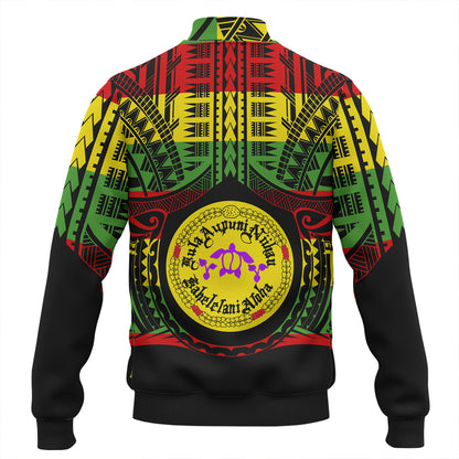 Hawaii Baseball Jacket Kula Aupuni Niihau A Kahelelani Aloha Reggae Color Polynesian