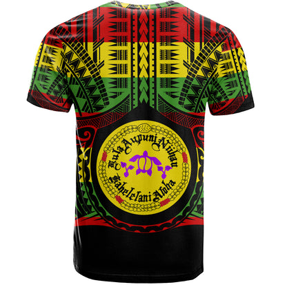 Hawaii T-Shirt Kula Aupuni Niihau A Kahelelani Aloha Reggae Color Polynesian