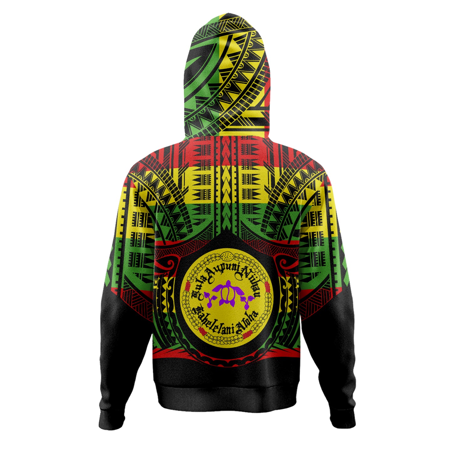 Hawaii Hoodie Kula Aupuni Niihau A Kahelelani Aloha Reggae Color Polynesian