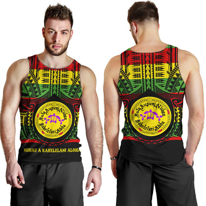 Hawaii Tank Top Kula Aupuni Niihau A Kahelelani Aloha Reggae Color Polynesian
