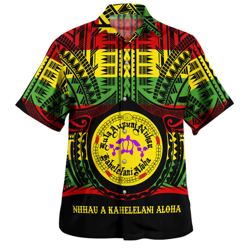 Hawaii Hawaiian Shirt Kula Aupuni Niihau A Kahelelani Aloha Reggae Color Polynesian