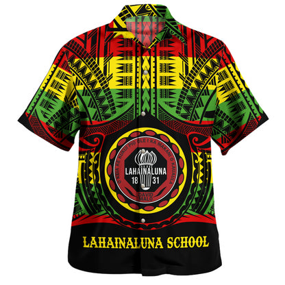 Hawaii Hawaiian Shirt Lahainaluna High School Reggae Color Polynesian