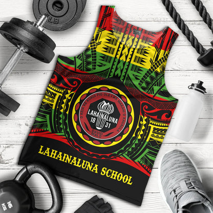 Hawaii Tank Top Lahainaluna High School Reggae Color Polynesian