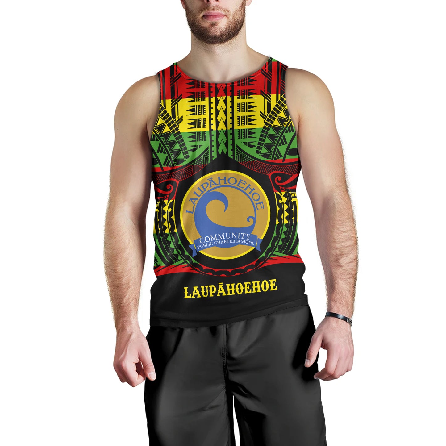 Hawaii Tank Top Laupahoehoe Community Public Charter School Reggae Color Polynesian