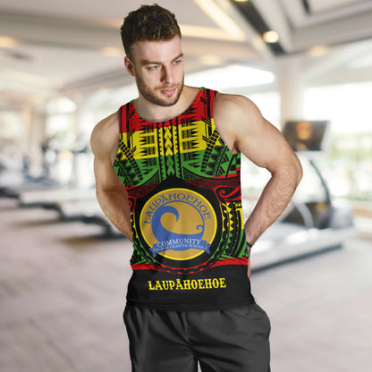 Hawaii Tank Top Laupahoehoe Community Public Charter School Reggae Color Polynesian