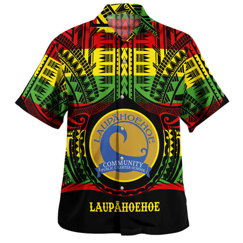 Hawaii Hawaiian Shirt Laupahoehoe Community Public Charter School Reggae Color Polynesian