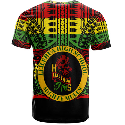Hawaii T-Shirt Leilehua High School Reggae Color Polynesian