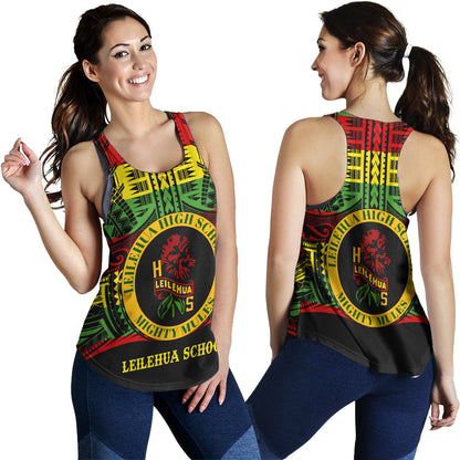Hawaii Women Tank Leilehua High School Reggae Color Polynesian