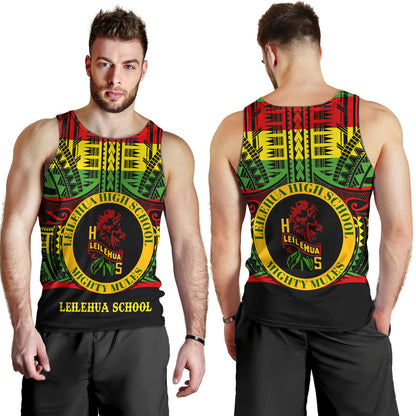 Hawaii Tank Top Leilehua High School Reggae Color Polynesian