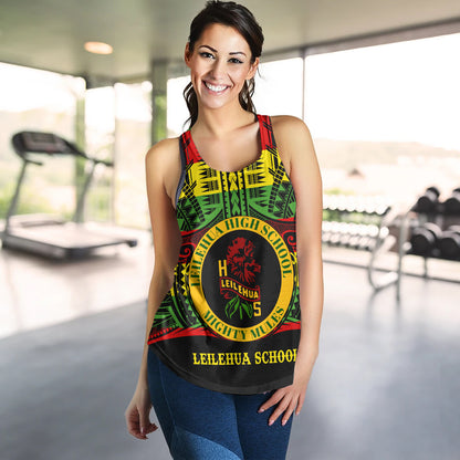 Hawaii Women Tank Leilehua High School Reggae Color Polynesian