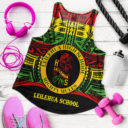 Hawaii Women Tank Leilehua High School Reggae Color Polynesian