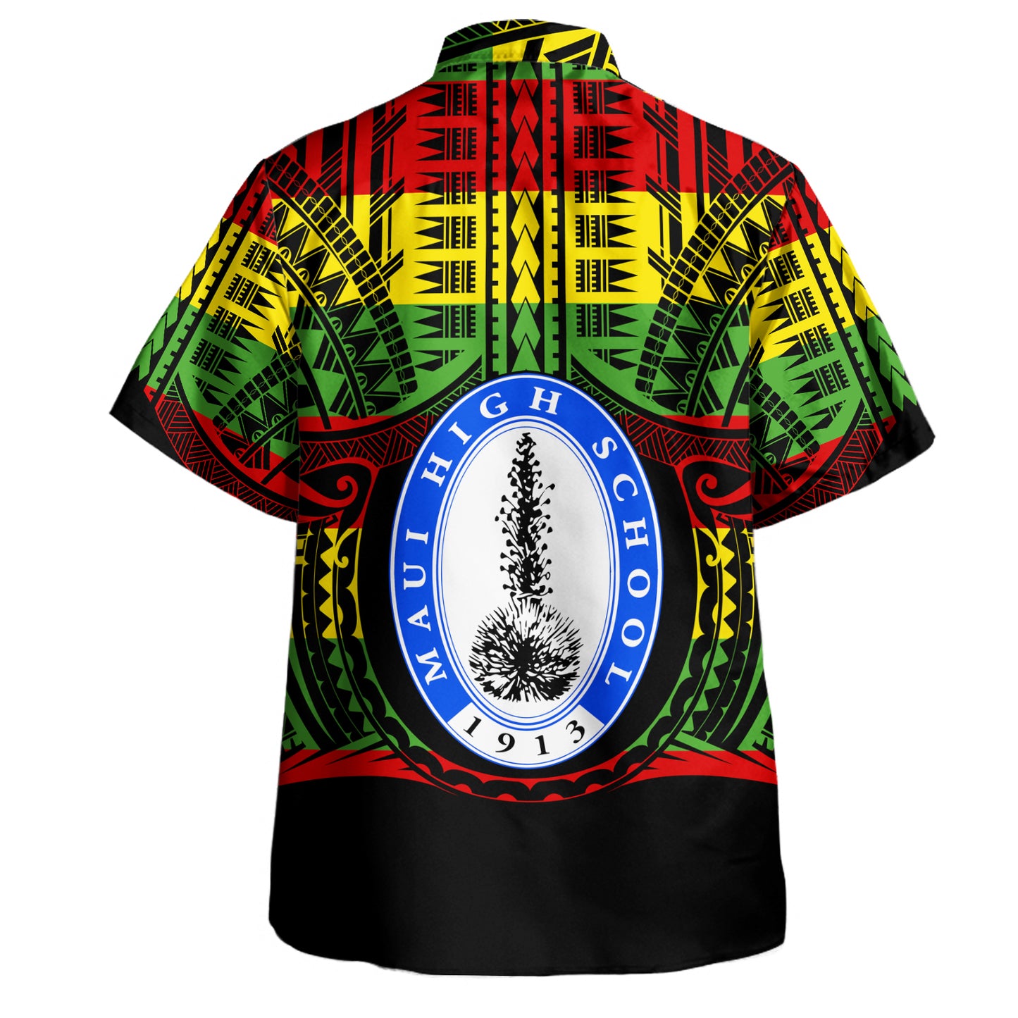 Hawaii Hawaiian Shirt Maui High School Reggae Color Polynesian