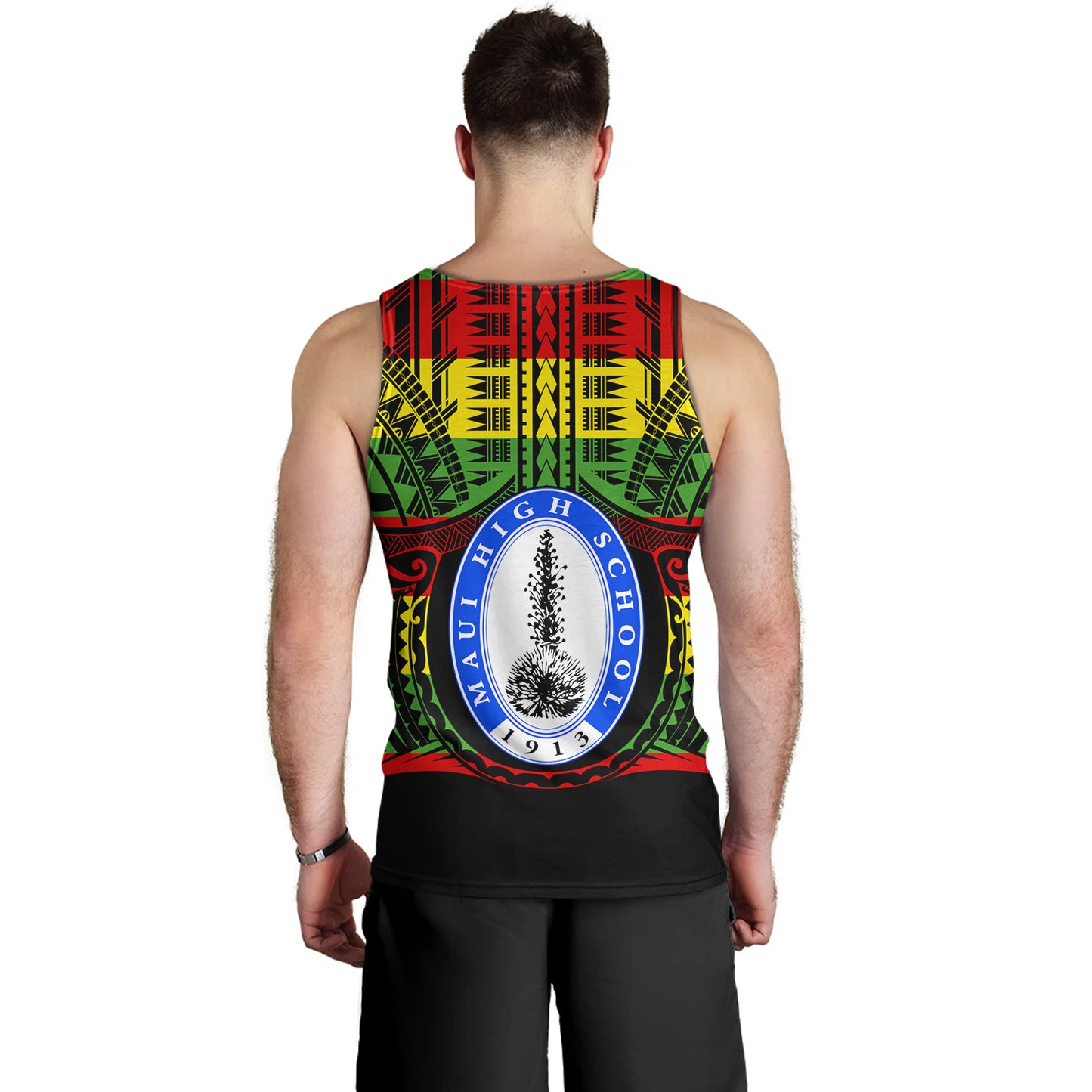Hawaii Tank Top Maui High School Reggae Color Polynesian