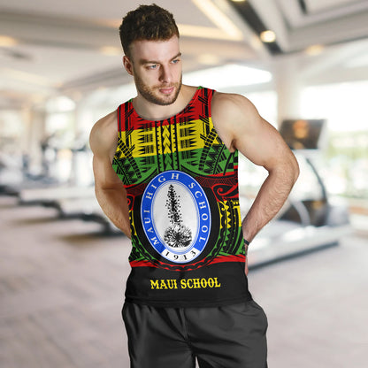 Hawaii Tank Top Maui High School Reggae Color Polynesian
