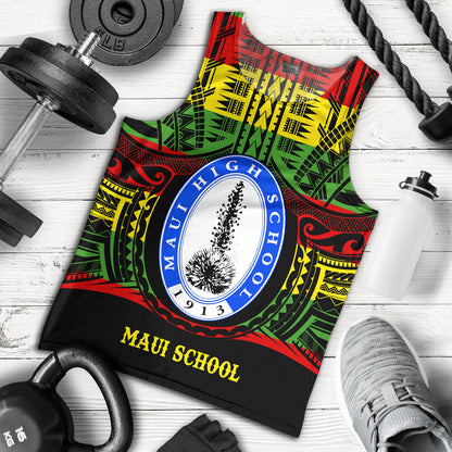 Hawaii Tank Top Maui High School Reggae Color Polynesian