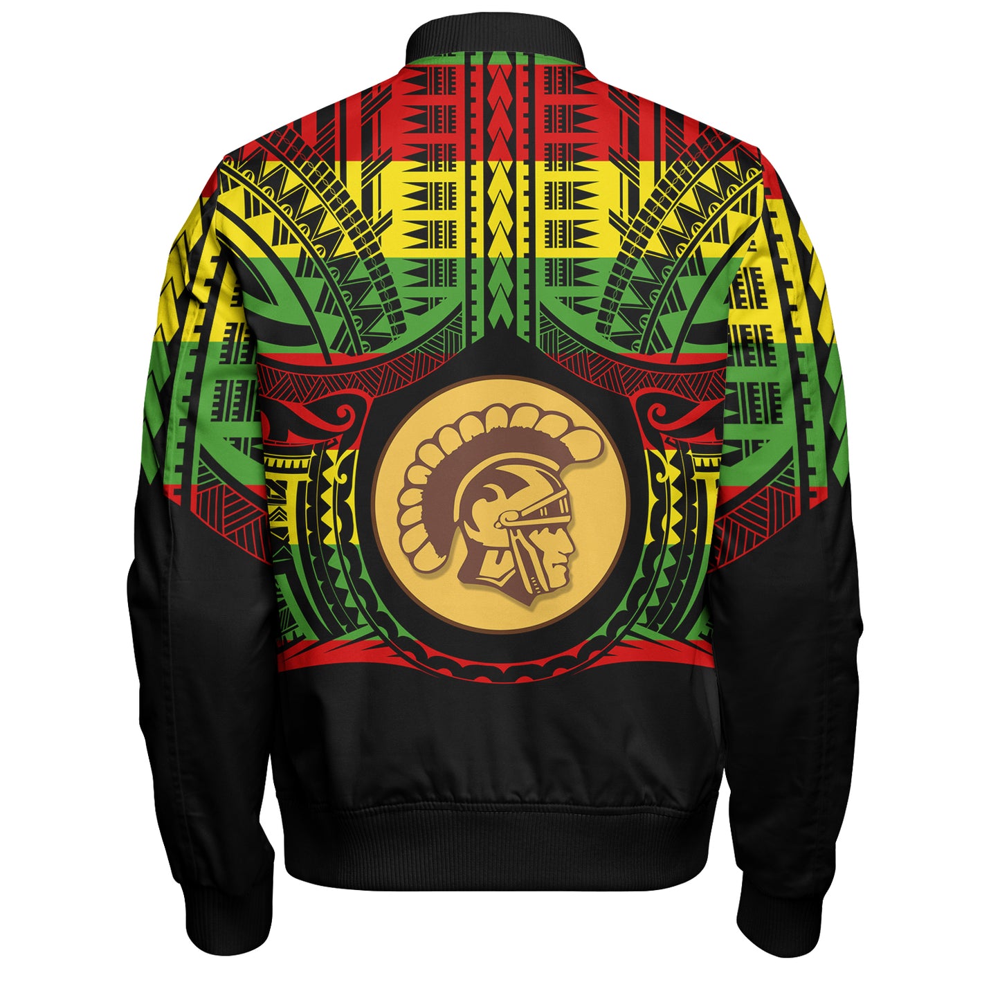 Hawaii Bomber Jacket Mililani High School Reggae Color Polynesian