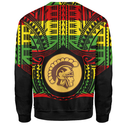 Hawaii Sweatshirt Mililani High School Reggae Color Polynesian