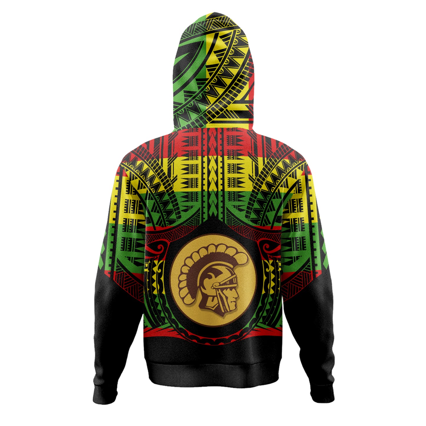 Hawaii Hoodie Mililani High School Reggae Color Polynesian
