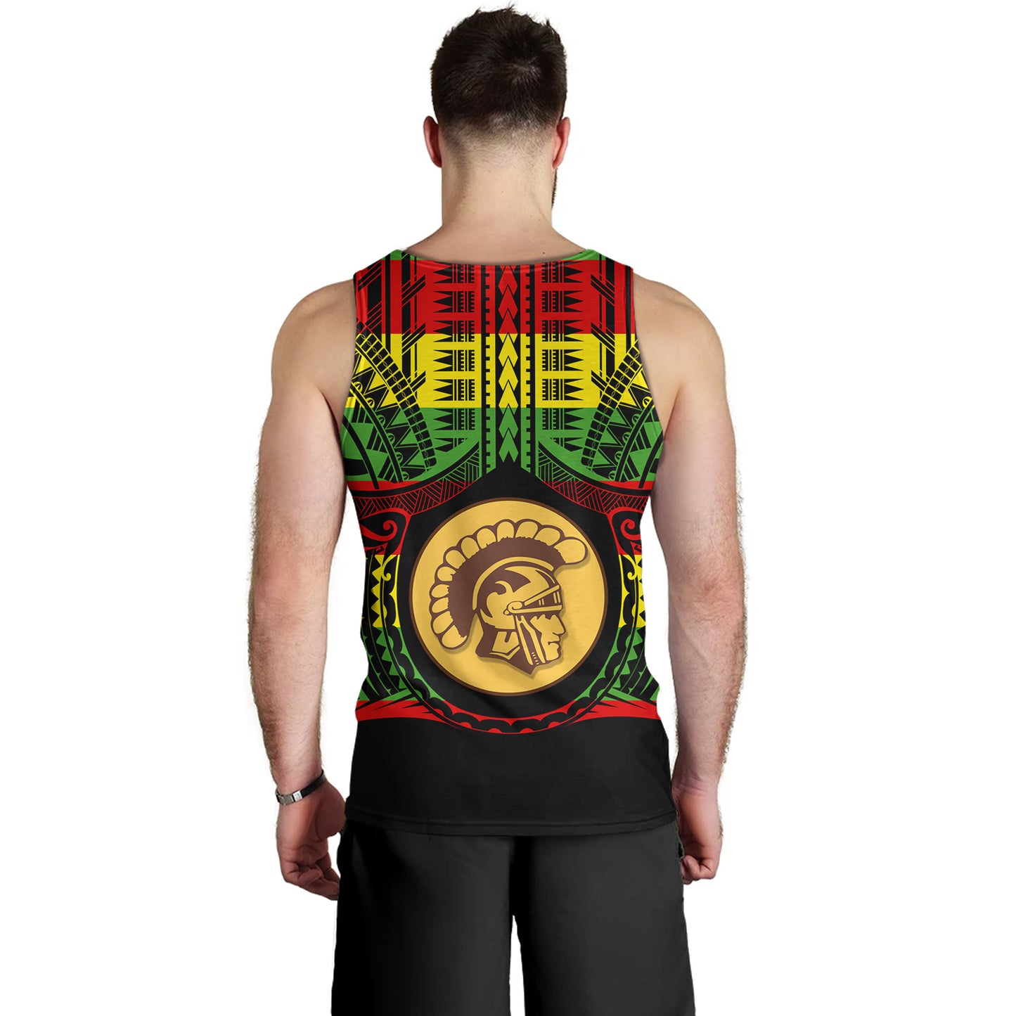 Hawaii Tank Top Mililani High School Reggae Color Polynesian