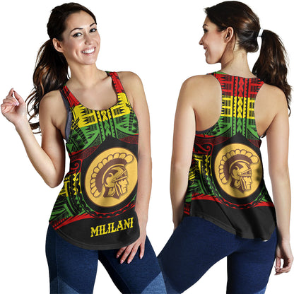 Hawaii Women Tank Mililani High School Reggae Color Polynesian