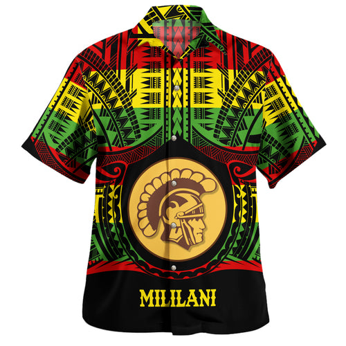 Hawaii Hawaiian Shirt Mililani High School Reggae Color Polynesian