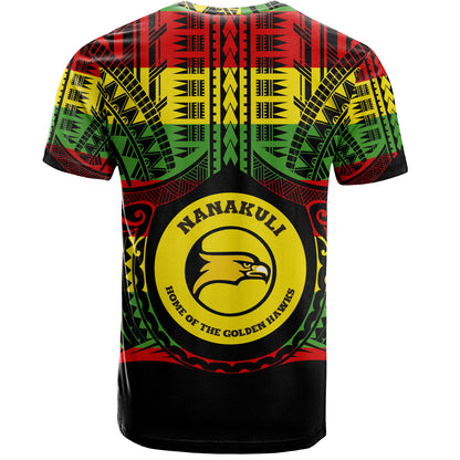 Hawaii T-Shirt Nanakuli High and Intermediate School Reggae Color Polynesian