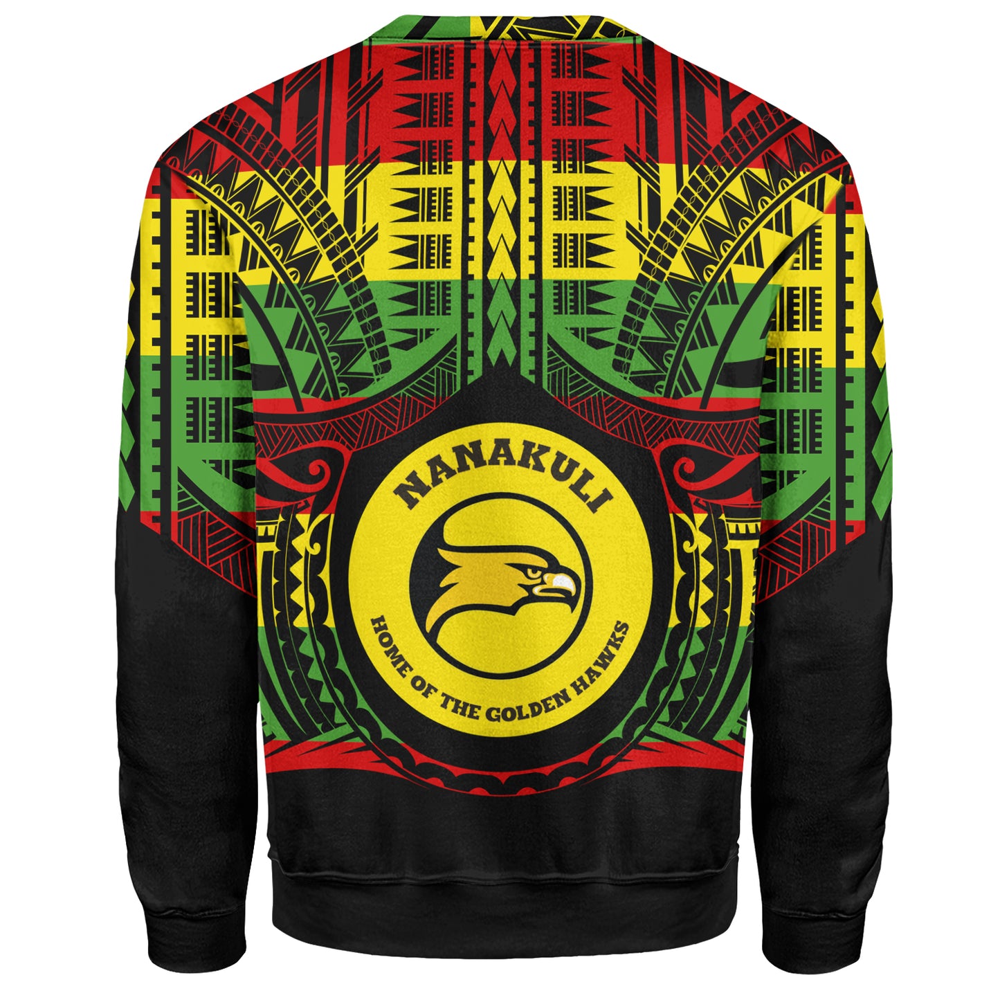 Hawaii Sweatshirt Nanakuli High and Intermediate School Reggae Color Polynesian