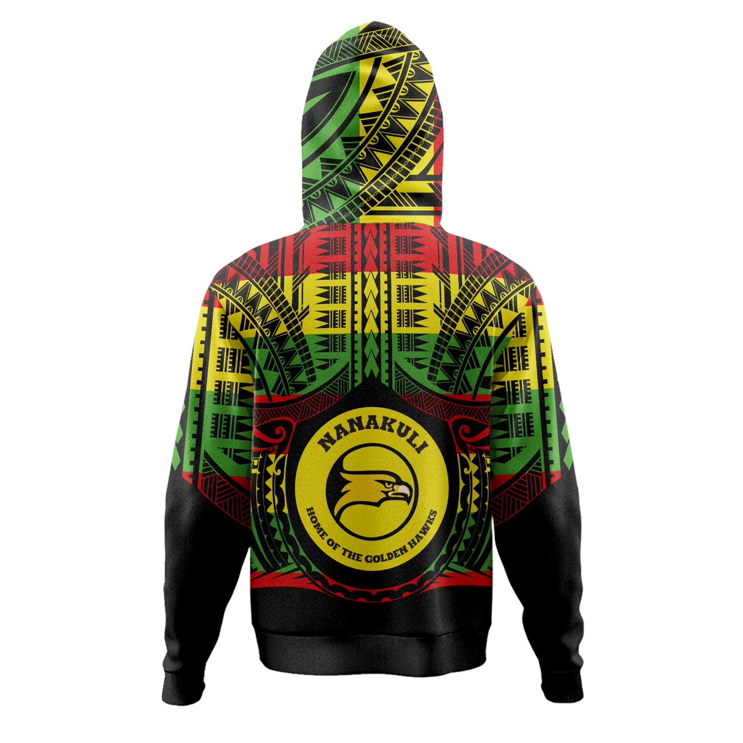Hawaii Hoodie Nanakuli High and Intermediate School Reggae Color Polynesian