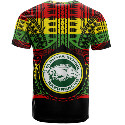 Hawaii T-Shirt Olomana High School Reggae Color Polynesian