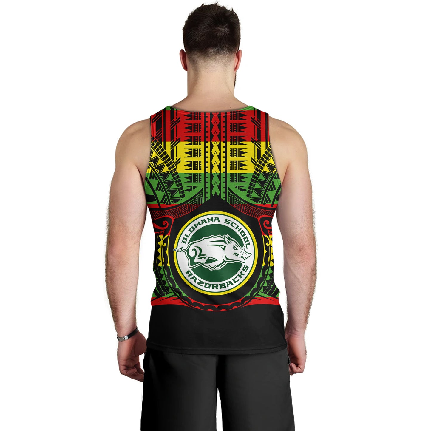 Hawaii Tank Top Olomana High School Reggae Color Polynesian