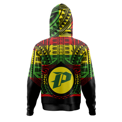 Hawaii Hoodie Pï¿½ï¿½hoa High & Intermediate Shool Reggae Color Polynesian