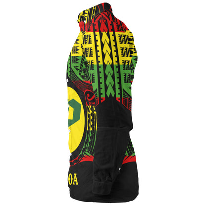 Hawaii Long Sleeve Shirt PÄhoa High & Intermediate Shool Reggae Color Polynesian