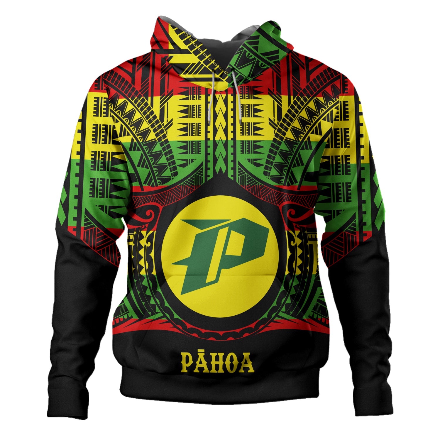 Hawaii Hoodie Pï¿½ï¿½hoa High & Intermediate Shool Reggae Color Polynesian