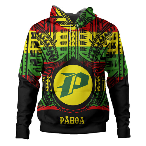 Hawaii Hoodie Pï¿½ï¿½hoa High & Intermediate Shool Reggae Color Polynesian