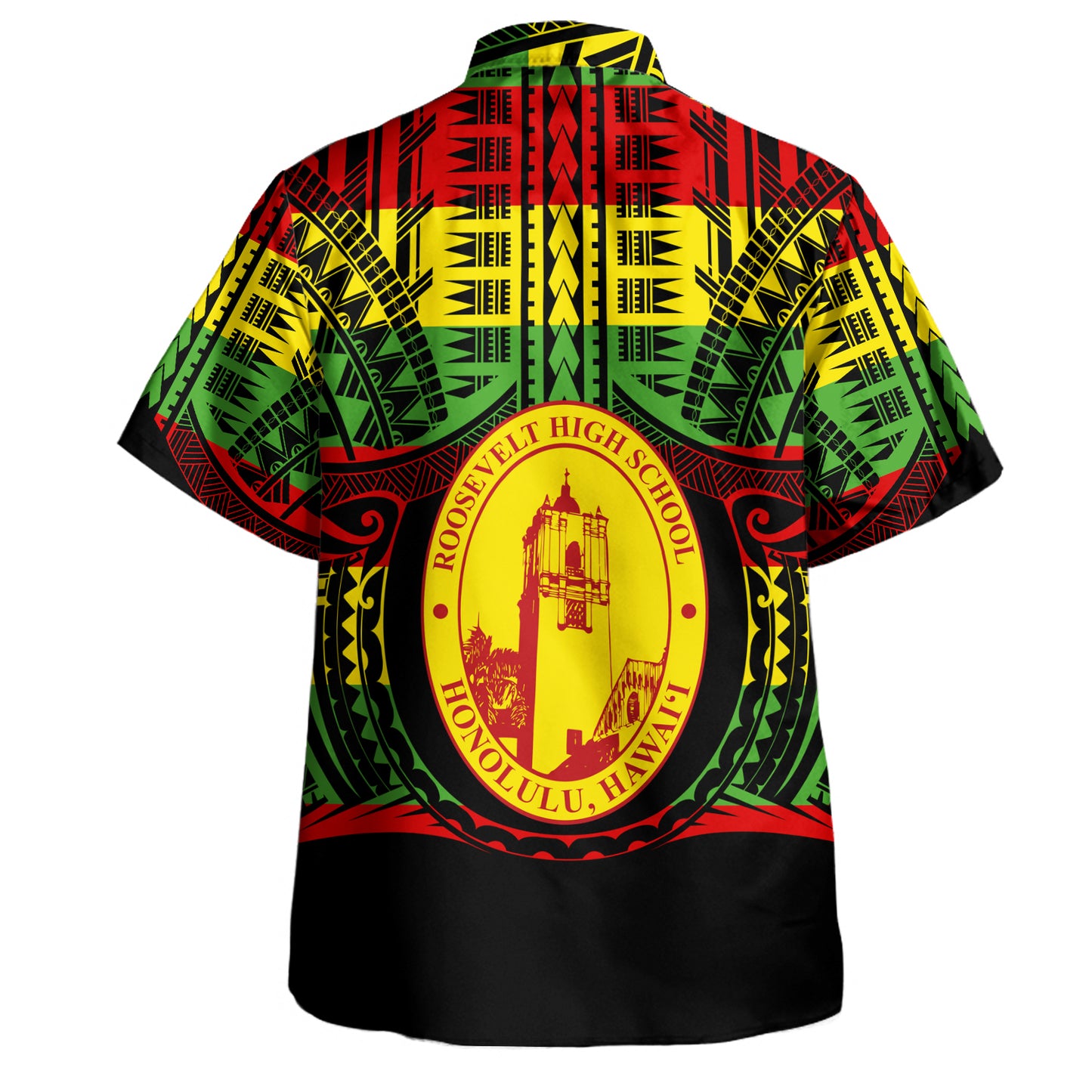 Hawaii Hawaiian Shirt President Theodore Roosevelt High School Reggae Color Polynesian