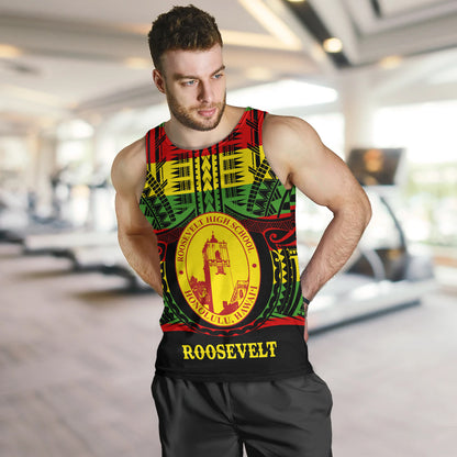 Hawaii Tank Top President Theodore Roosevelt High School Reggae Color Polynesian