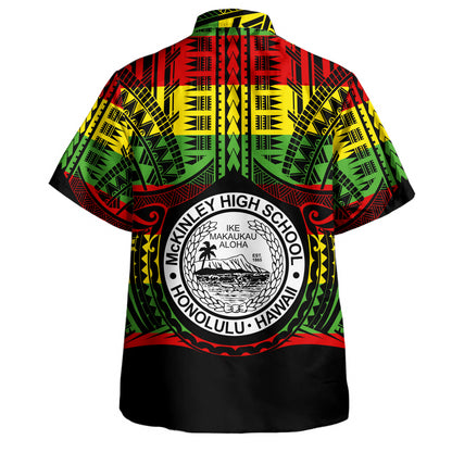 Hawaii Hawaiian Shirt President William McKinley High School Reggae Color Polynesian