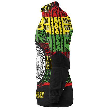 Hawaii Long Sleeve Shirt President William McKinley High School Reggae Color Polynesian