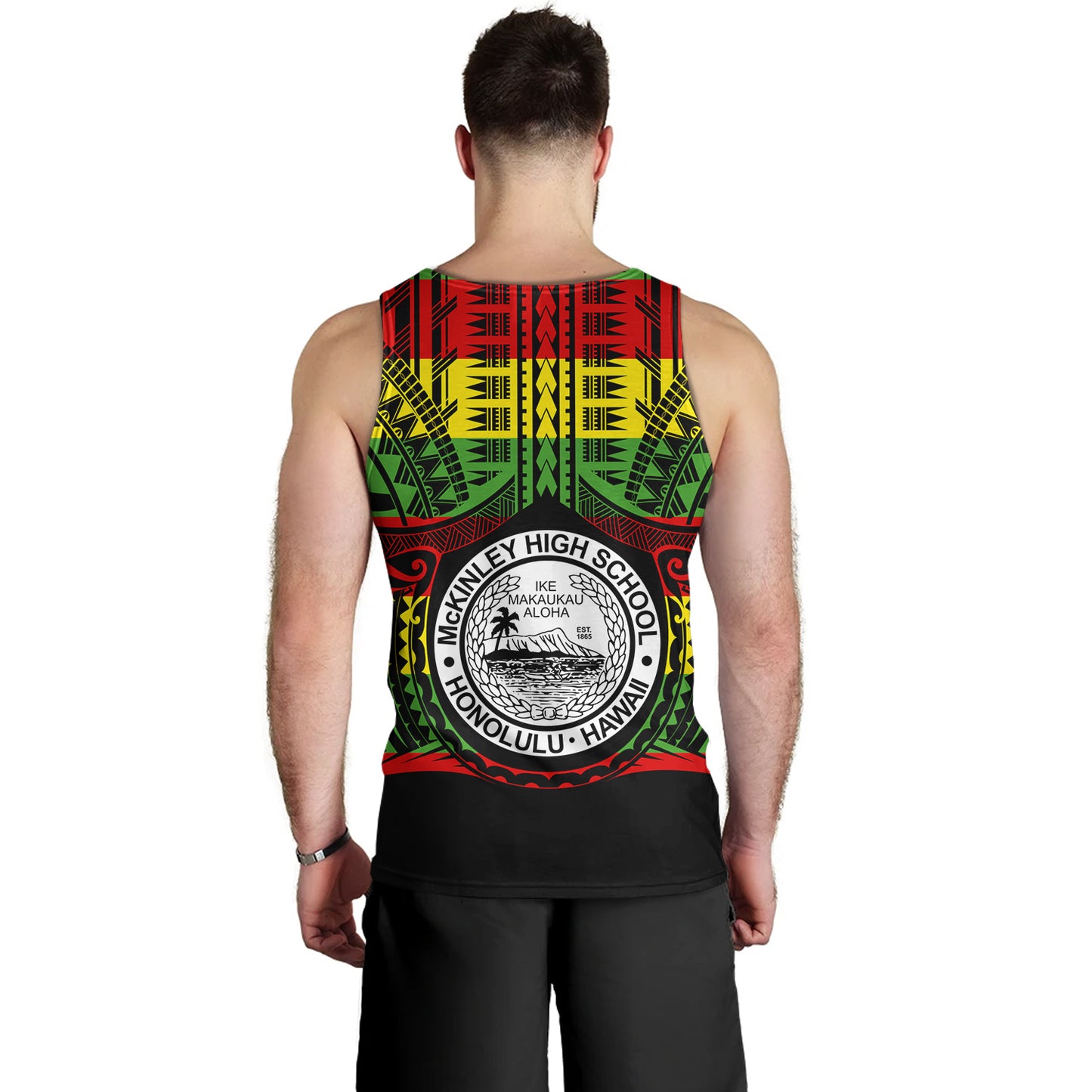 Hawaii Tank Top President William McKinley High School Reggae Color Polynesian