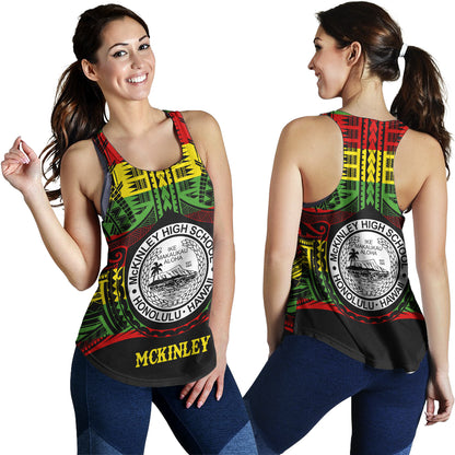 Hawaii Women Tank President William McKinley High School Reggae Color Polynesian