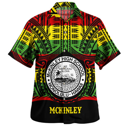 Hawaii Hawaiian Shirt President William McKinley High School Reggae Color Polynesian