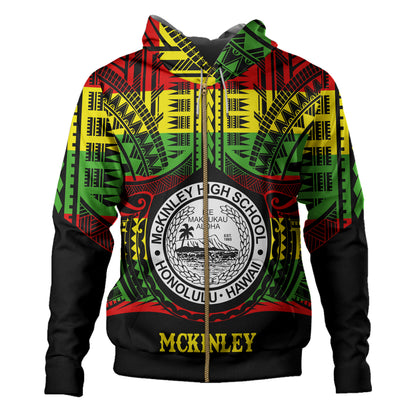 Hawaii Hoodie President William McKinley High School Reggae Color Polynesian