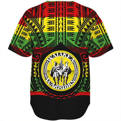 Hawaii Baseball Shirt Waiakea High School Reggae Color Polynesian